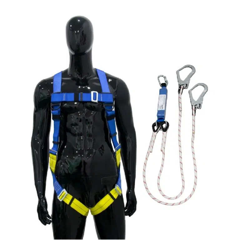 [FPE803] SAFETYWARE Body Harness Set (Double Lanyard with Energy Absorber)