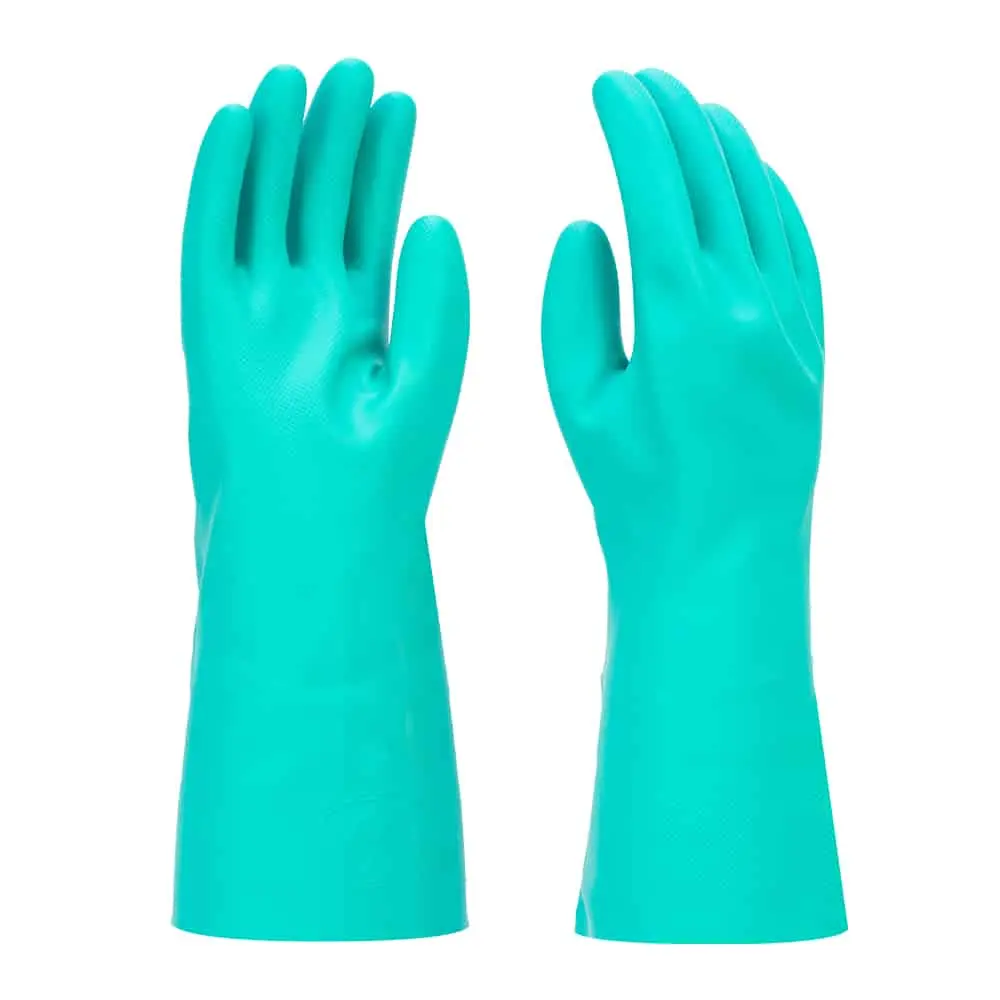SAFETYWARE Chem-Pro GNF1813 Heavy Duty 13" Flocklined Nitrile Gloves