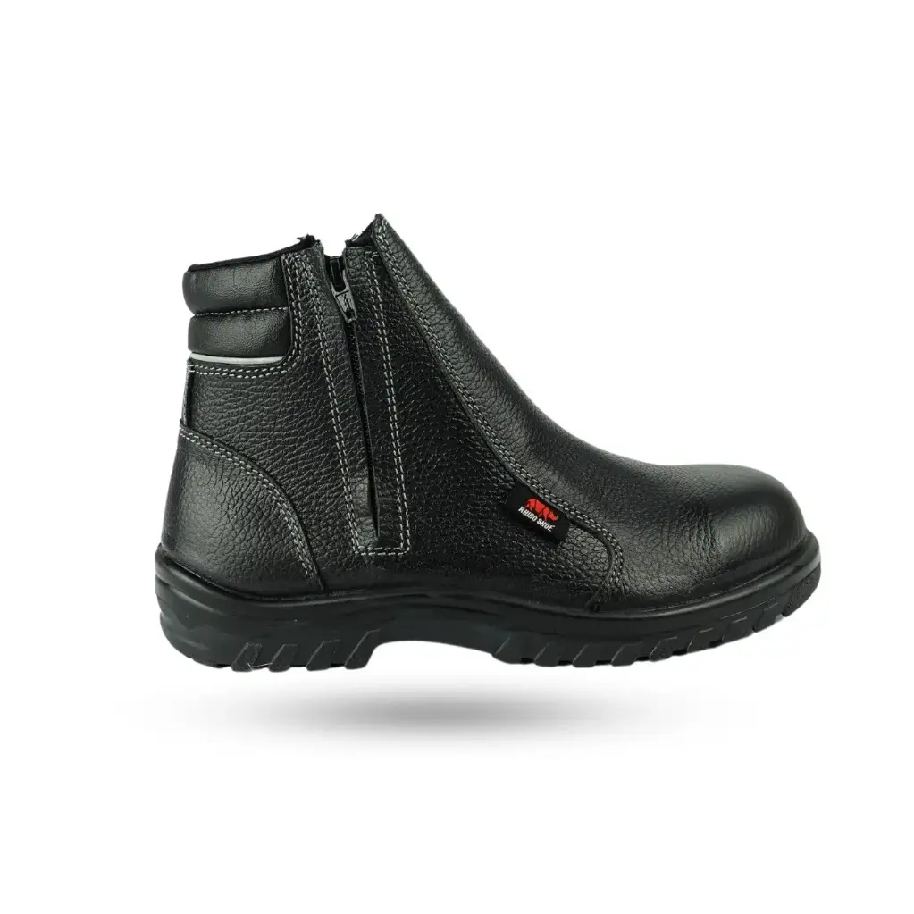 [UN203SP-A-03] RHINO SHOE Ultranite Series UN203SP Mid-Cut Zip-Up Safety Shoes (Grade A, 03 (UK) / 36 (EU))